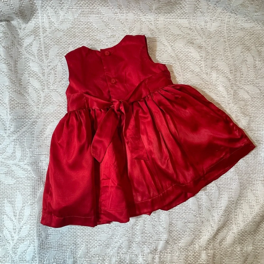 Carters Baby Girl Dress Red Floral Size 3 Months